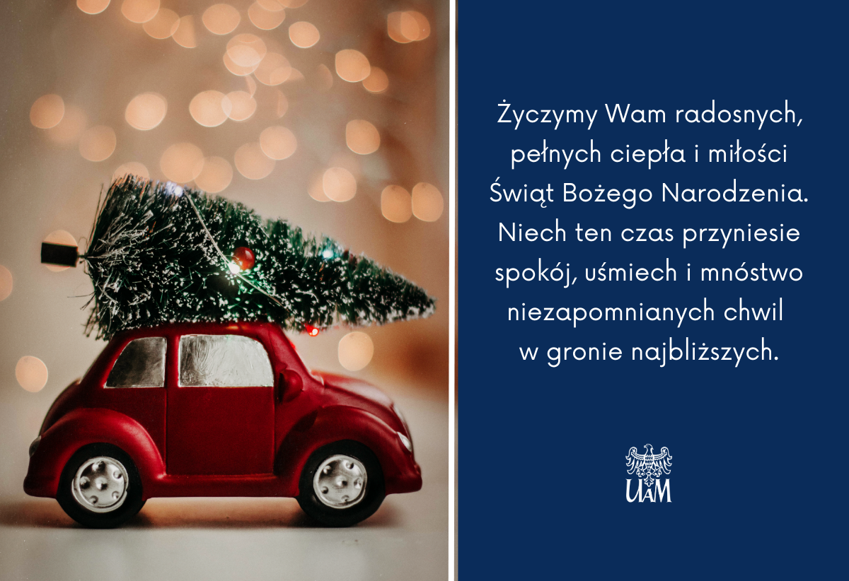 Życzę Ci radosnych, pełnych ciepła i miłości Świąt Bożego Narodzenia. Niech ten czas przyniesie spokój, uśmiech i mnóstwo niezapomnianych chwil w gronie najbliższych. 